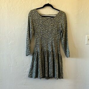 90’s long sleeve short shirt dress